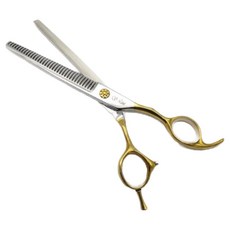 SILVER LINE 狗狗幼犬魔法美容剪刀 7.5吋 DOROTHY7545, 1個, 銀色 + 黃色