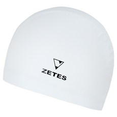 zetessport Flex Shield Icon 聚氨酯塗層泳帽, 1個, 白色