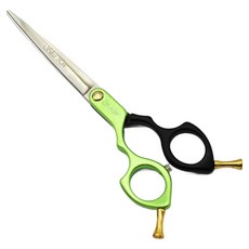 SILVER LINE 狗狗左手專用杜拉鋁輕量美容彎剪 6.5吋 LULC650, 1個, 混合色