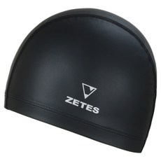 zetessport Flex Shield Icon 聚氨酯塗層泳帽, 黑色, 1個