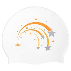 JKUSS J-Kers Queen 夜光矽膠泳帽 JGXSWH083C, 1個, 白色