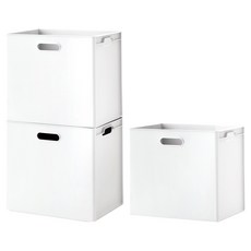 HANSSEM 整理箱 大, 3個, 白色