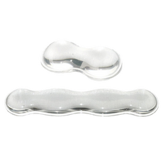 DEMIMOOD Glinn 透明矽膠水滴護腕墊, 1個, 單一顏色