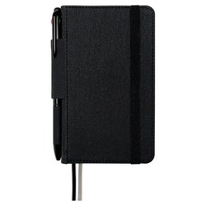 STANDARD OWN HERITAGE 筆環綁帶精裝筆記本 S Mini Pocket 空白日誌 96頁 + 3色原子筆, 1套, 黑色