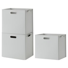 Hanssem 整理箱 大, 3個, 灰色