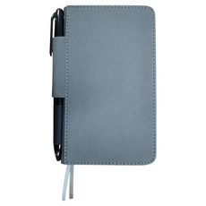 STANDARD OWN HERITAGE 筆環綁帶精裝筆記本 S Mini Pocket 雙格式 橫線/空白日誌 96頁 + 3色原子筆, 1套, 灰色