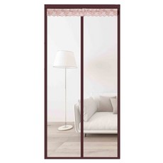 Utjeun 防風塑膠門簾 EVA 房門 玄關門 陽臺 磁吸 擋風 透明 黑棕色, 1個