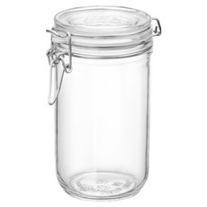 Fido Bormioli 圓筒密封玻璃瓶, 1個