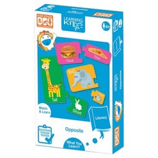 Learning Kitds 文字學習系列 相對比較遊戲, 1個, 12片, 混和顏色