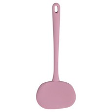 Kitchen Factory 鉑金矽膠無孔寬版鍋鏟, 深粉色, 1個