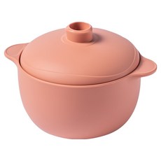 Kitchen Factory 鉑金矽膠多功能蒸籠 800ml, 1個, 珊瑚粉