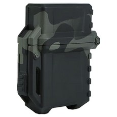 戰術防水打火機殼 多彩迷彩 黑色