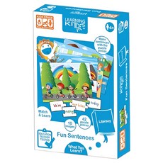 Learning Kitds 文字學習系列 英文造句拼圖遊戲, 1個, 51片, 混和顏色