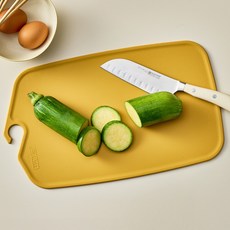 STEEL WORKS 疊疊樂 TPU砧板, 1個, 芥末黃
