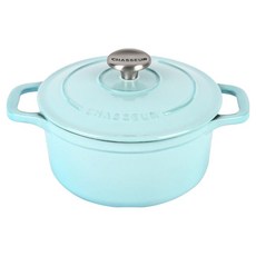 차세르 인덕션 프리미엄 무쇠주물 양수냄비, 16cm, 에그블루, 1개