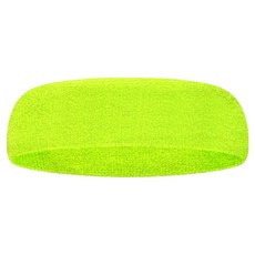 셀리빙 스포츠 땀 흡수 운동 헤어밴드, 형광 연두, 1개
