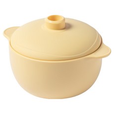 Kitchen Factory 鉑金矽膠多功能蒸鍋 500ml, 奶油黃, 1個