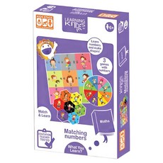 Learning Kitds 數學系列 數字配對拼圖遊戲, 24片, 1個, 混和顏色
