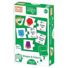 Learning Kitds 感官認知系列 顏色形狀認知遊戲, 1個, 40片, 混和顏色
