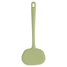 Kitchen Factory 鉑金矽膠無孔寬版鍋鏟, 鼠尾草綠, 1個