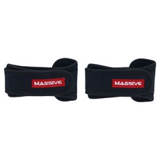 MASSIVE Neoprene環形護肘 2入, 黑色, 1個
