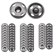 Khohimo 金屬壓扣 按扣 5W0660, 黑鎳色, 30個