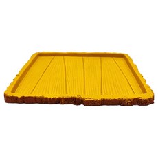 NOMOY PET 爬蟲類 兩棲類 樹脂扁平餵食盤 18.5 x 14 x 1.5 cm NS-34, 1個, 混色