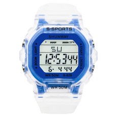 SHUNWAY Soyo 商會 方形 高級 防水 運動手錶 60g, 1個, 藍色