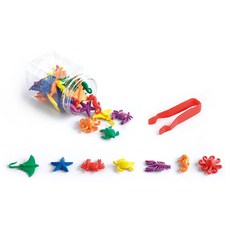 edx education 數數模型 幼兒初階遊戲 42件組 數學 海洋動物, 1套