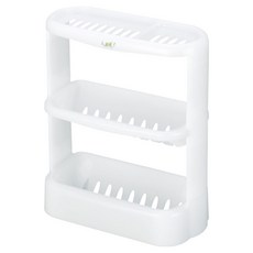 inomata 3層浴室收納架 日本製, 1個, 白色