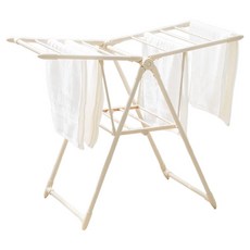 홈앤미 튼튼한 스틸 미니 빨래건조대, 크림