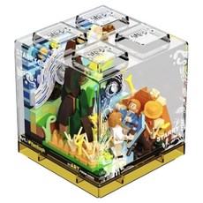 SEMBO BLOCK 森寶積木 大藝術家 BOX 星空麥田迷你積木, 1套, 綠色