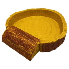 NOMOY PET 爬行動物 兩棲動物 樹脂餵食盤 One Step 圓形 17 x 3 cm NS-36, 1個, 混合顏色