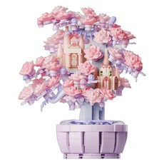 SEMBO BLOCK 森寶積木 櫻花季 花櫻綺夢, 1個, 混和顏色