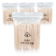 Dienda 多用途牙籤式尖頭棉花棒, 100支, 4包