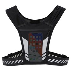 MAME 夜間反光手機水瓶收納超輕量跑步包, 1個, 黑色