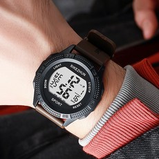 Sikezhun 時刻準 逍遙商會 軍人學生電子運動手錶 50g, 1個, 棕色