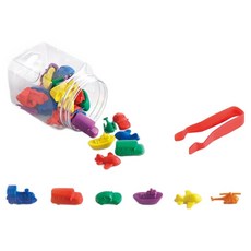 edx education 數數模型初學遊戲36件組 數學 交通工具, 1套