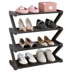 Otem 4層鞋架, 黑色, 1個