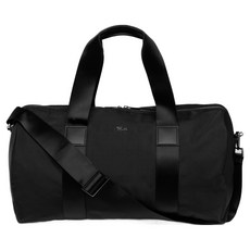 라코스테 남성용 에브리데이 라지 더플백, 블랙, 1개