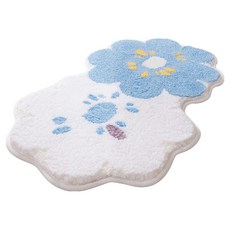 Min i嚴選 花朵植物蛋糕絨踏墊地墊 CN0521-E