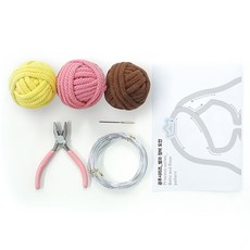 Mellowstory Stationery I-Cord 系列1 公主貝兒與玫瑰 DIY套組, I-Cord(黃色, 粉紅色, 棕色), 1套