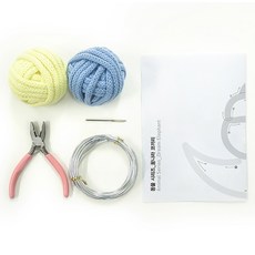Mellowstory Stationery i-cord 系列2 動物夢鄉大象 DIY 套組, 1套, i-cord(香草, 海洋藍)