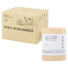 오가닉팩토리 일회용 수세미 냥패키지, 아이보리, 1개, 60개입