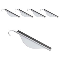 Harudam 便攜式迷你刮刀 矽膠玻璃清潔工具, 白色, 5個