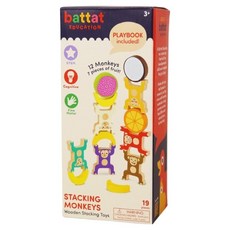 battat EDUCATION 聊育系列 猴力嗨疊疊樂 美, 1套, 混和顏色