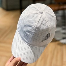 유솔 통기성 강한 메쉬 러닝모자, 화이트, 1개