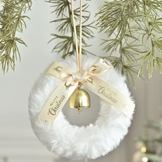 Treova 漂亮現代人造花環 EJ0209S, 白色, 1個