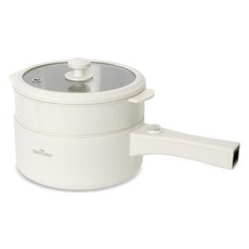 퀸센스 찜기포함 세라믹 2in1 멀티 일렉트릭 팟 전기냄비, QS-NB96