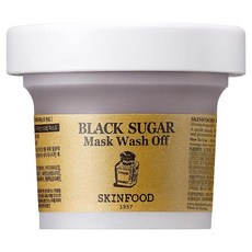 SKINFOOD 黑糖光采絲潤面膜 120g, 1個, 1個裝
